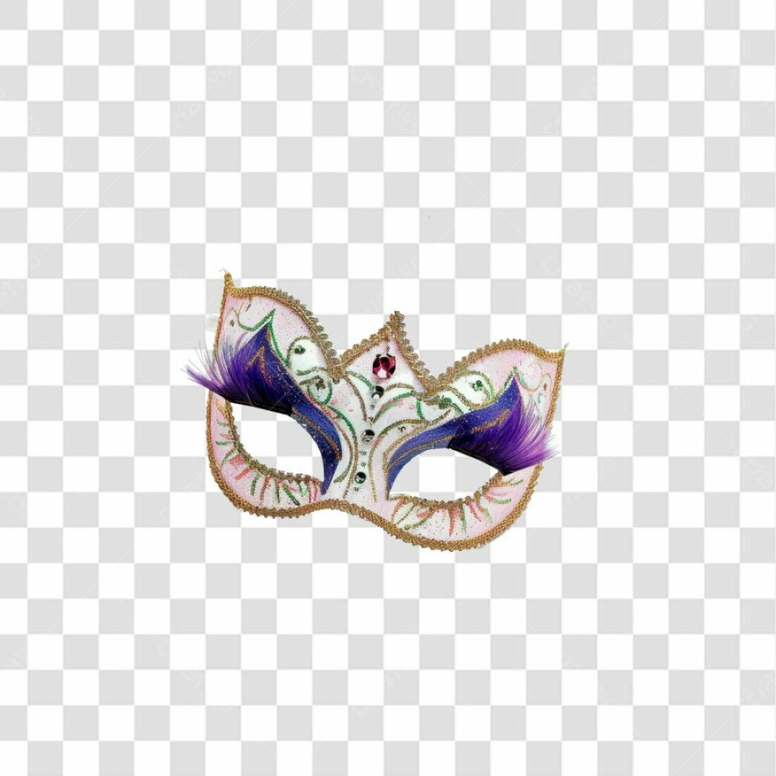 Máscara Carnaval PNG com fundo transparente