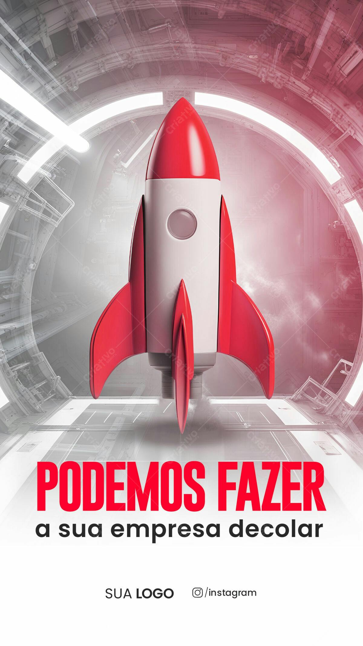 Flyer para Lançamento de Negócios PSD Editável