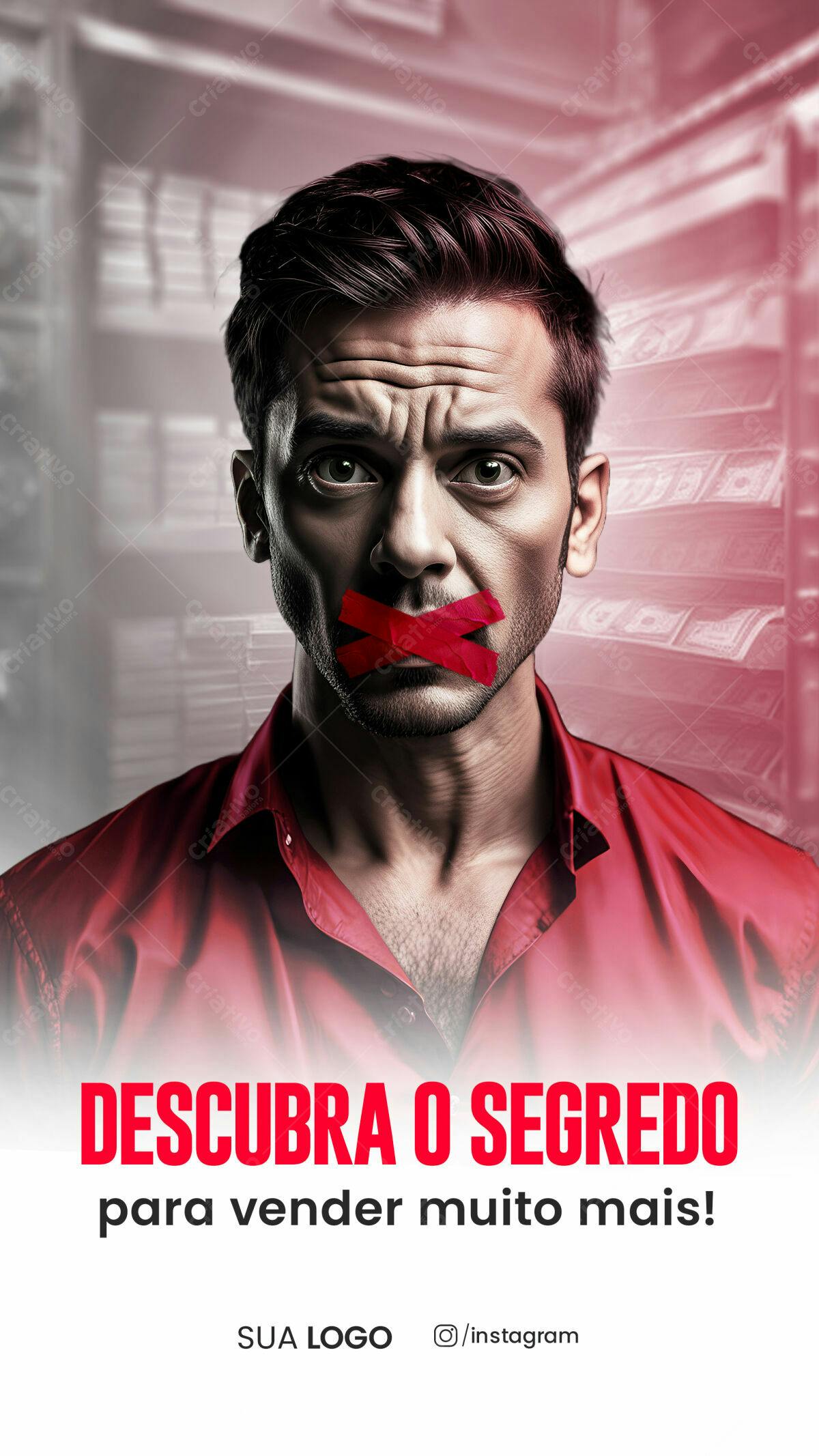 Flyer Segredo Vendas PSD Editável