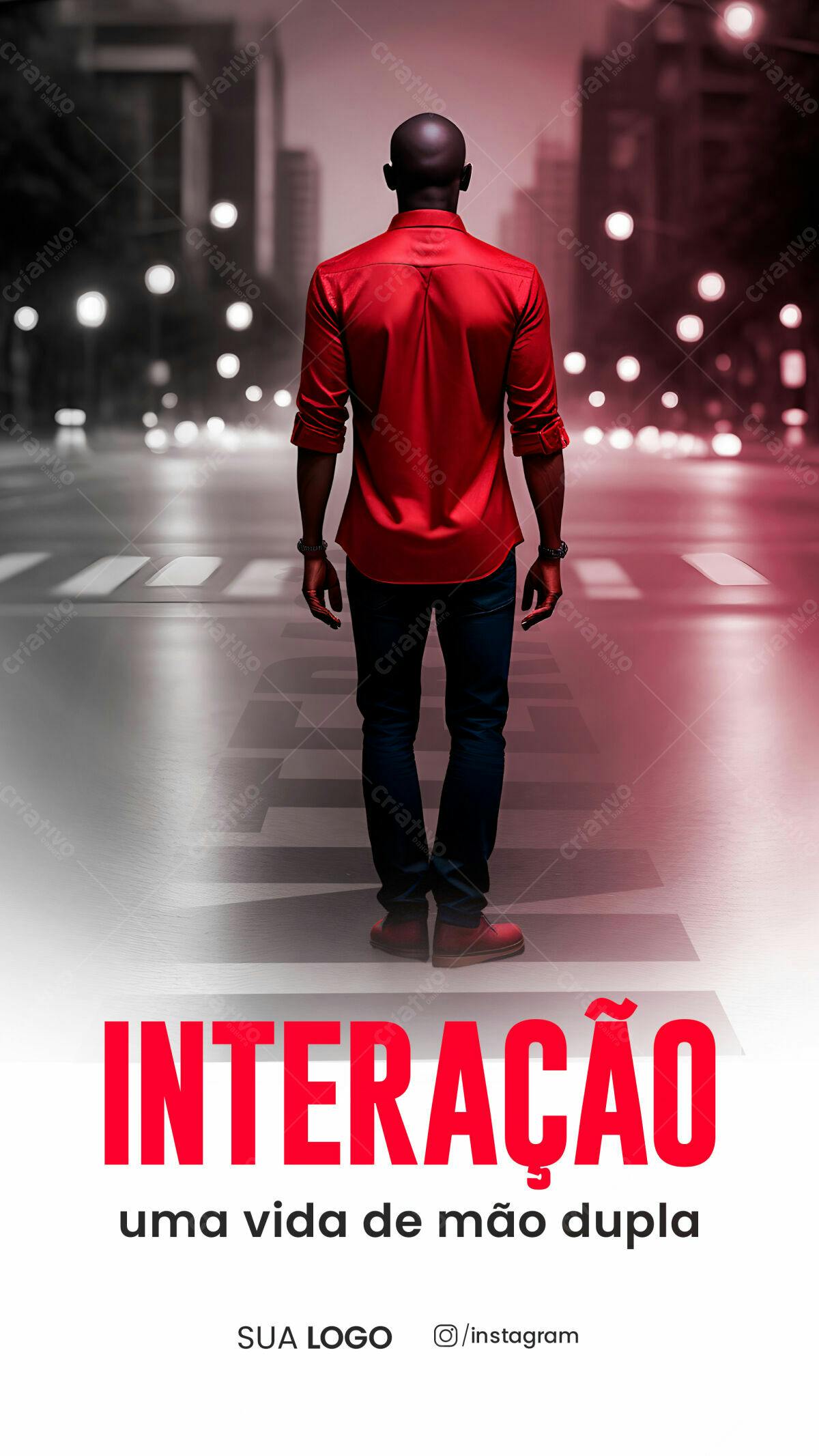 Flyer Interação PSD Editável