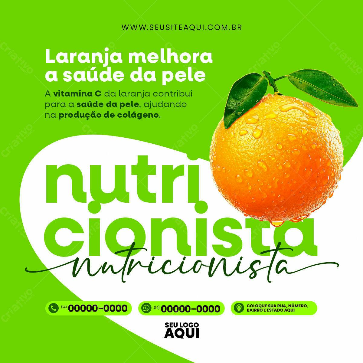 Post para Nutricionista PSD Editável