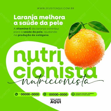 Nutricionista | dieta | alimentação | psd editável