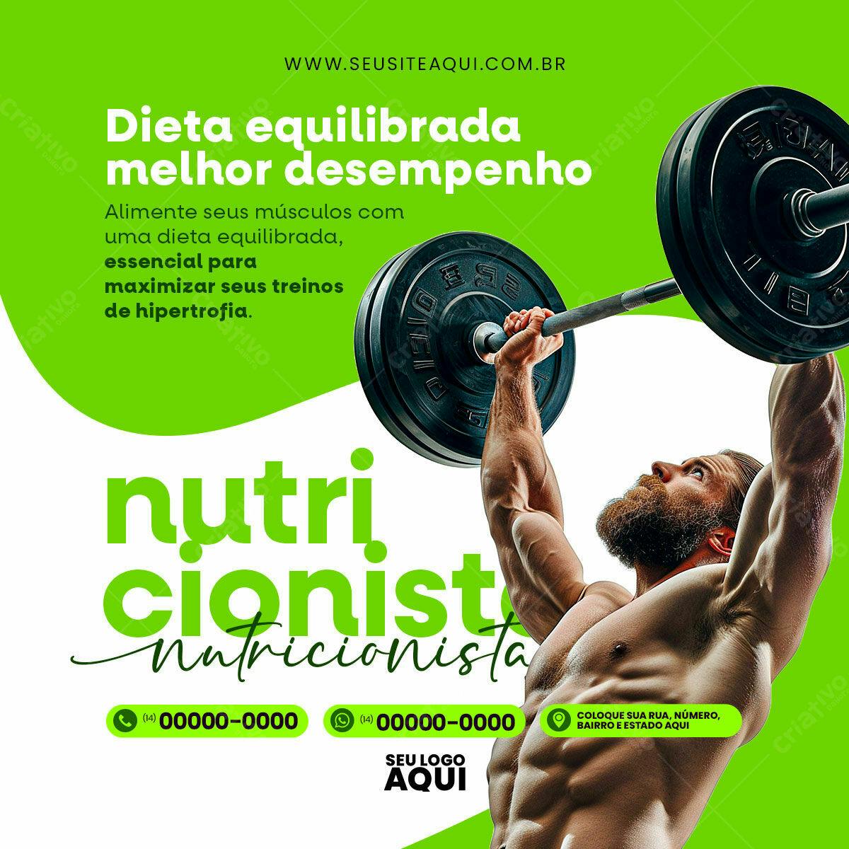 Post para Nutricionista PSD Editável