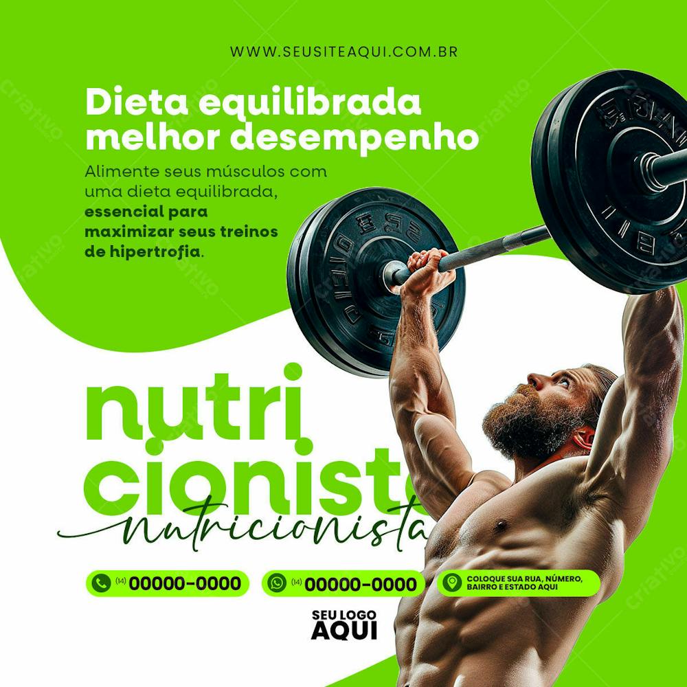 NUTRICIONISTA | DIETA | ALIMENTAÇÃO | PSD EDITÁVEL