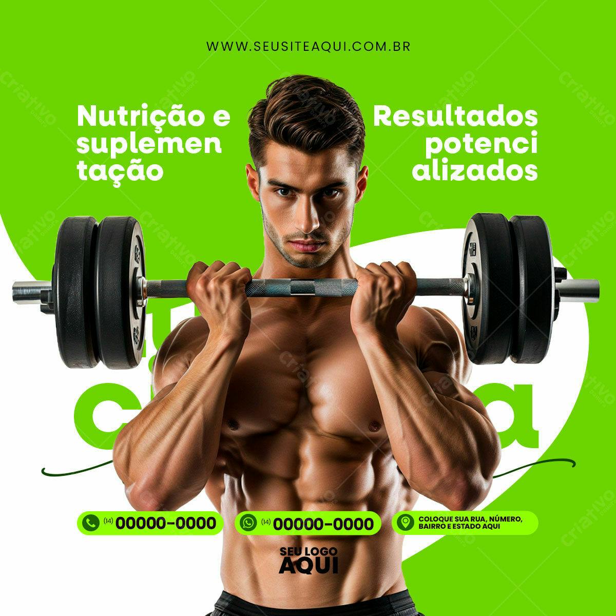 Post para Academia PSD Editável