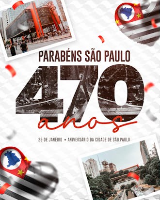 Aniversário são paulo parabéns são paulo