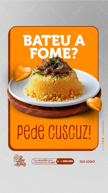 Story cuscuzeria bateu a fome pede cuscuz