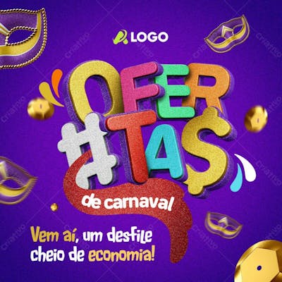 Social Media Vem Ai Ofertas De Carnaval Template Feed