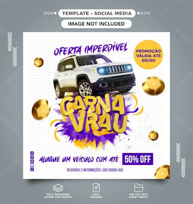 Social media carna vrau template feed