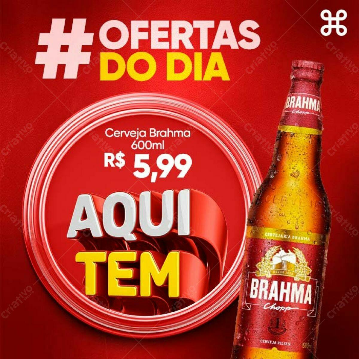 Postagem Instagram Ofertas Brahma PSD Editável