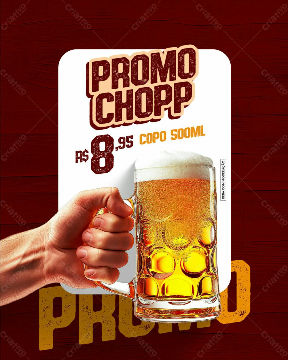 Social Media   Bar E Petiscaria   Promo Chopp