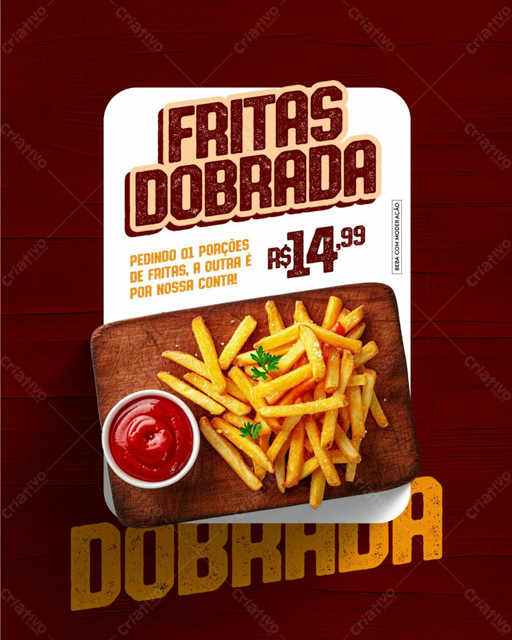 Social Media   Bar E Petiscaria   Fritas Dobrada