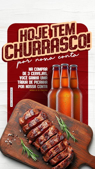 Story bar e petiscaria hoje tem churrasco