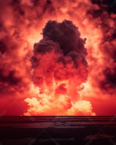 Imagem De Fundo De Uma Explosão De Fogo E Fumaça 5