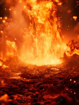 Imagem de fundo de uma explosão de fogo e fumaça 12