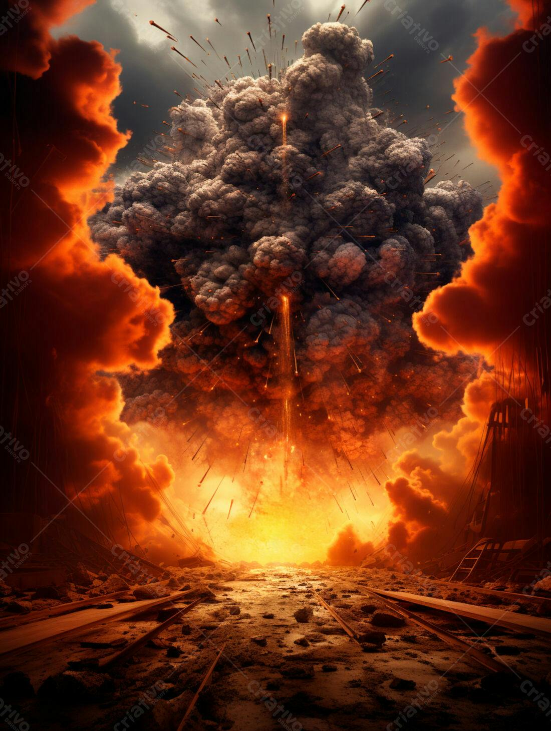 Explosão vulcânica apocalíptica