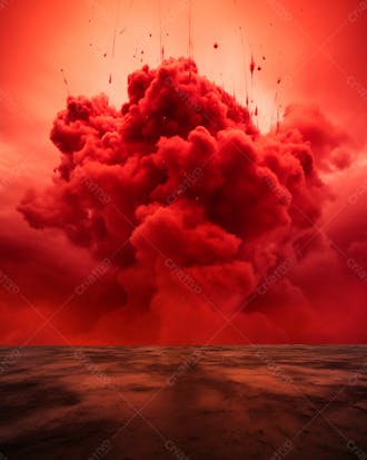 Imagem de fundo de uma explosão de fogo e fumaça 33