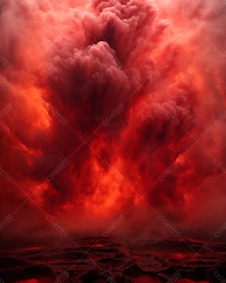 Imagem de fundo de uma explosão de fogo e fumaça 71