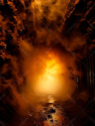 Imagem de fundo de uma explosão de fogo e fumaça 73