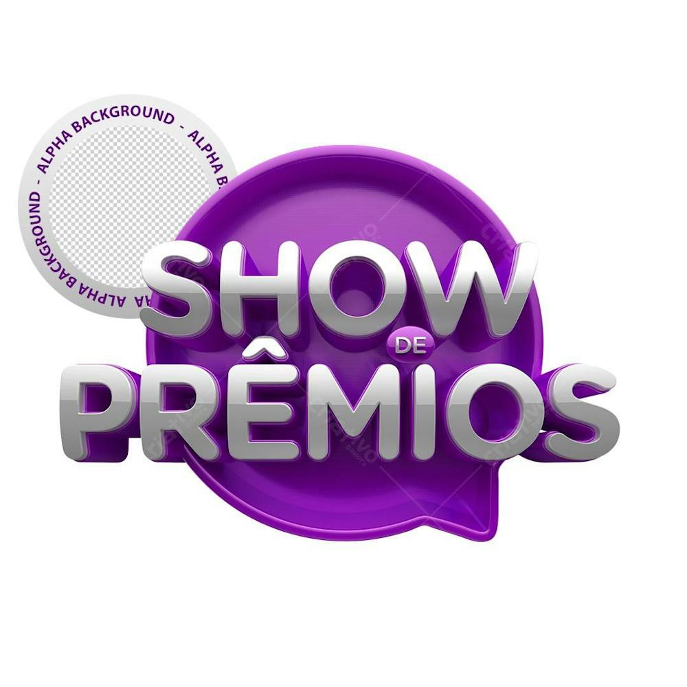 Selo 3D Show De Prêmios Png