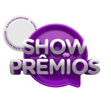 Selo 3d show de prêmios png