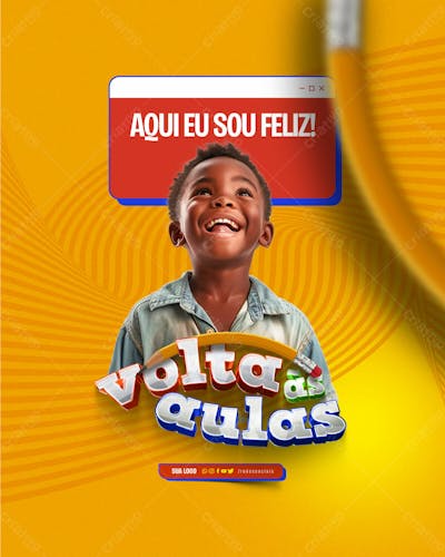 Social Media   Volta As Aulas   Aqui Eu Sou Feliz