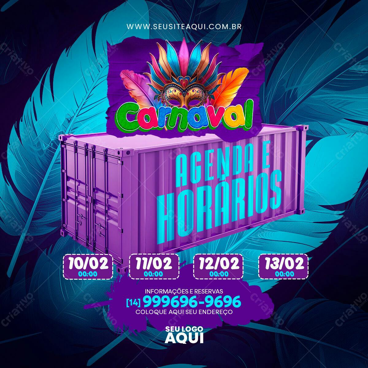 Flyer Carnaval PSD Editável