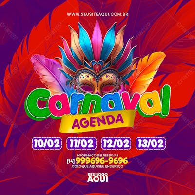 CARNAVAL | CARNIVAL | FESTA | PSD EDITÁVEL