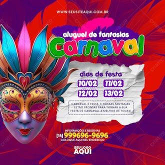 Carnaval | carnival | festa | psd editável