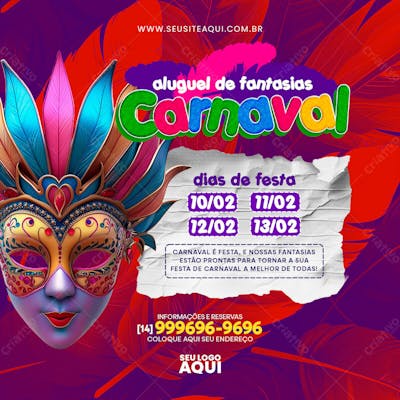 CARNAVAL | CARNIVAL | FESTA | PSD EDITÁVEL