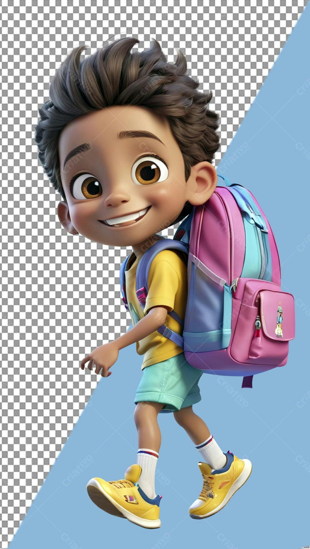 Icone Criança voltando à escola PNG com fundo transparente