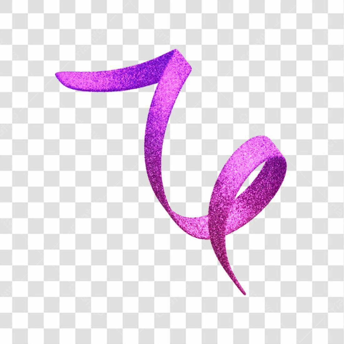 Decoração Fita Roxa PNG com fundo transparente