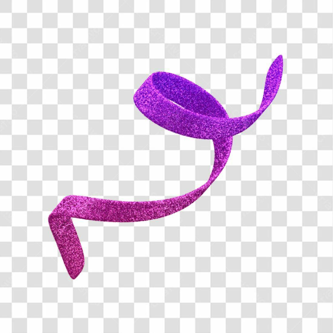 Fita Decorativa Roxa PNG com fundo transparente