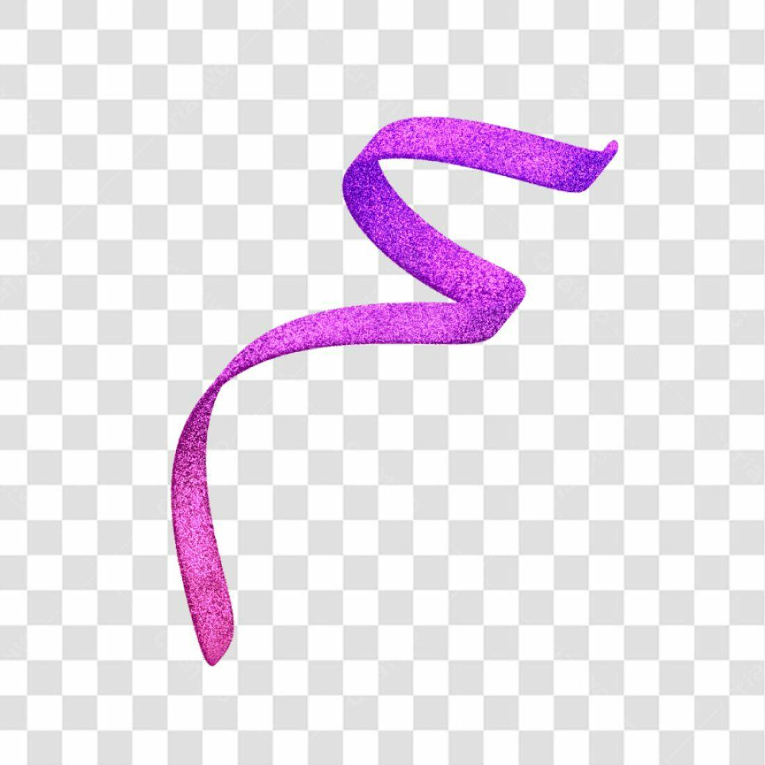 Fita Decorativa Roxa PNG com fundo transparente