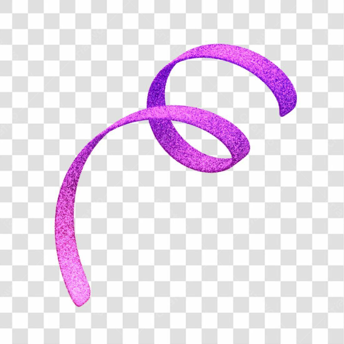 Fita Decorativa Roxa PNG com fundo transparente