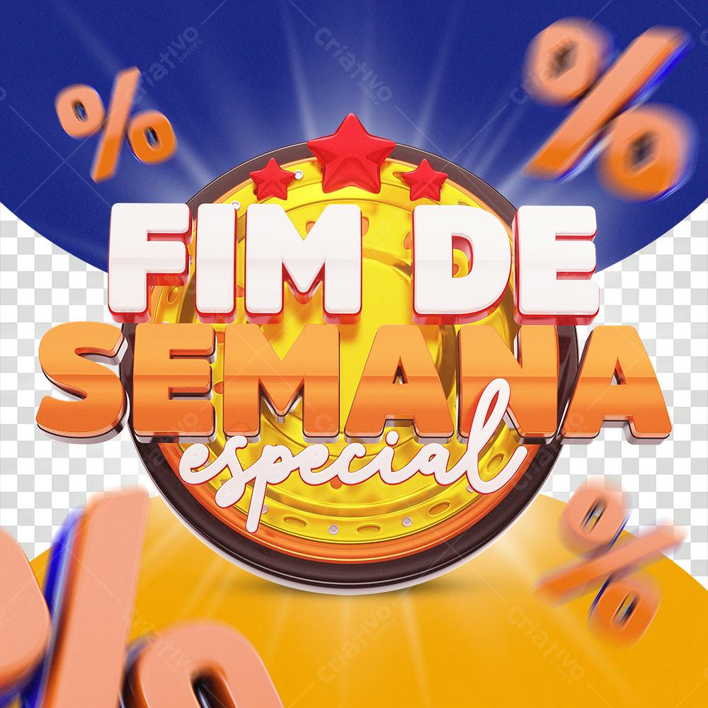 Banner Fim de Semana Especial PSD Editável