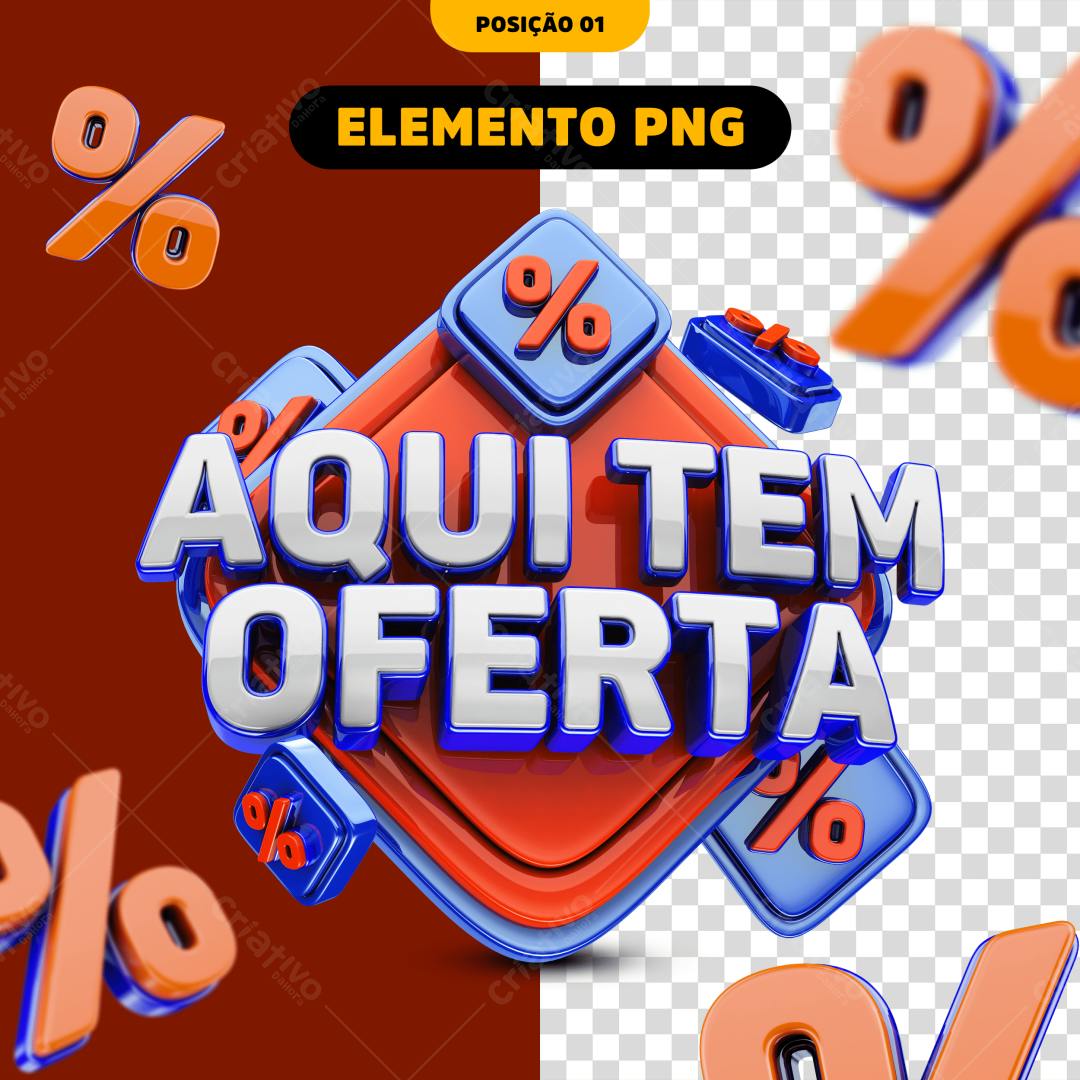 Banner promocional Ofertas PNG com fundo transparente