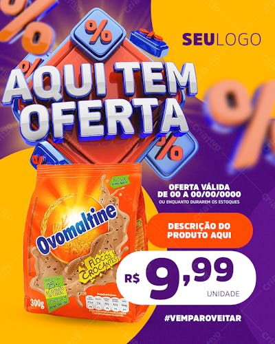 Encarte Um Produto - Aqui Tem Mais Ofertas