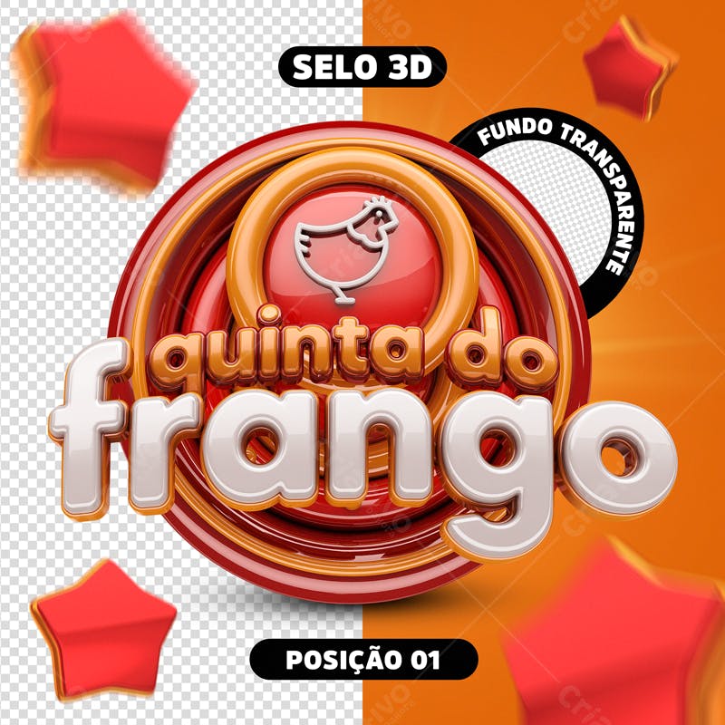 Logo Quinta do Frango PSD Editável