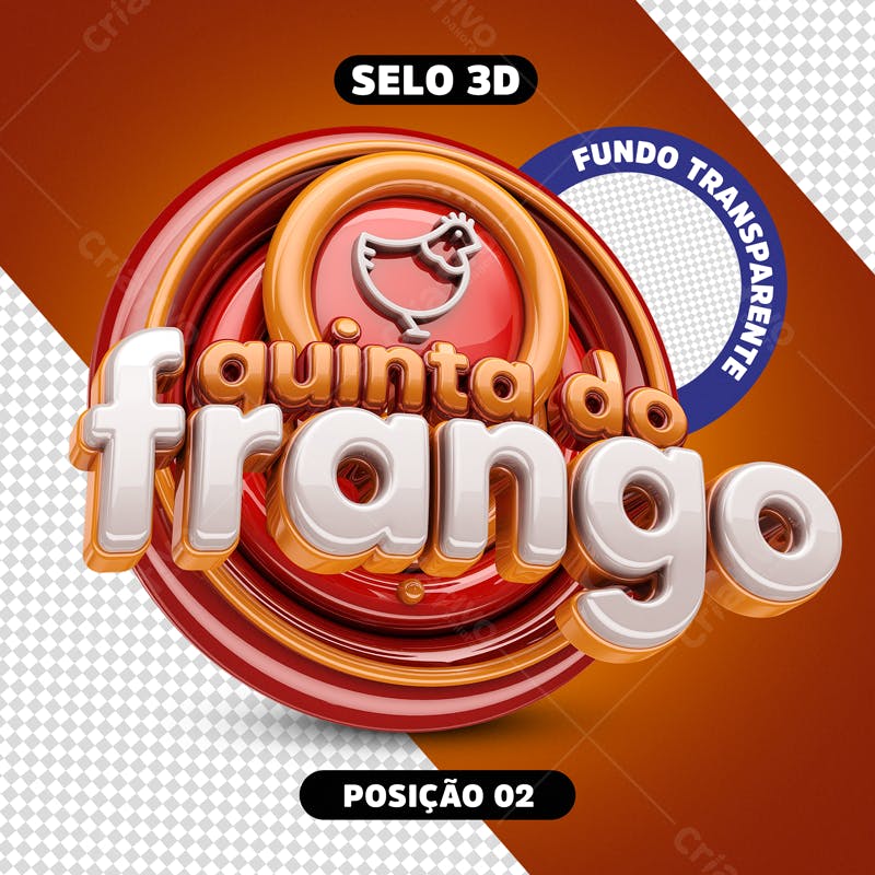 Logo Quinta do Frango PSD Editável