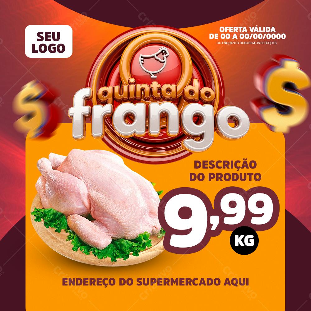 Flyer Quinta do Frango PSD Editável