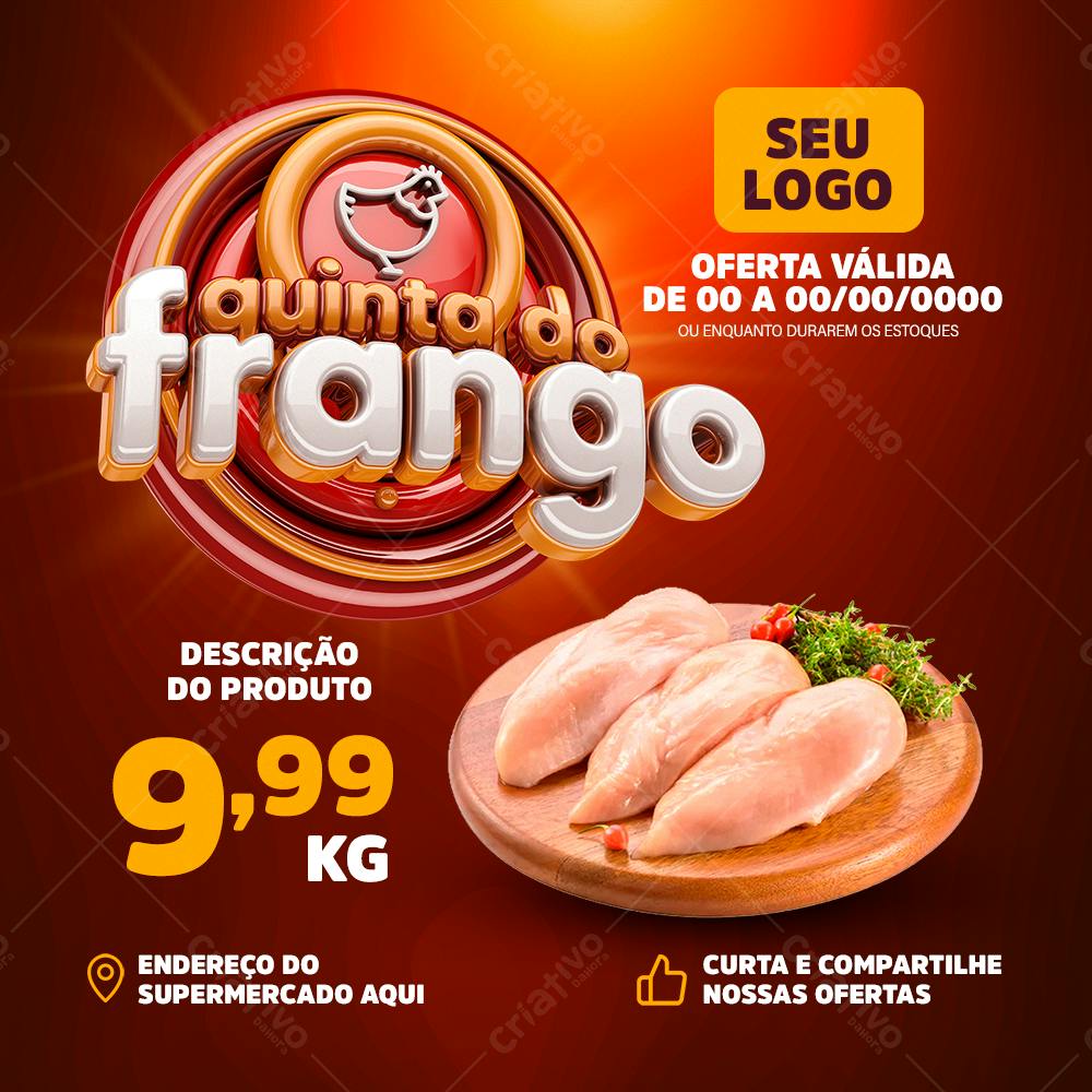 Flyer Quinta do Frango PSD Editável
