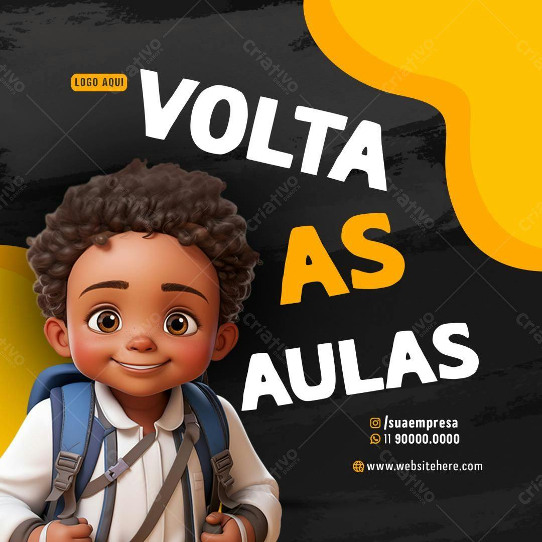 PSD para Volta às Aulas PSD Editável