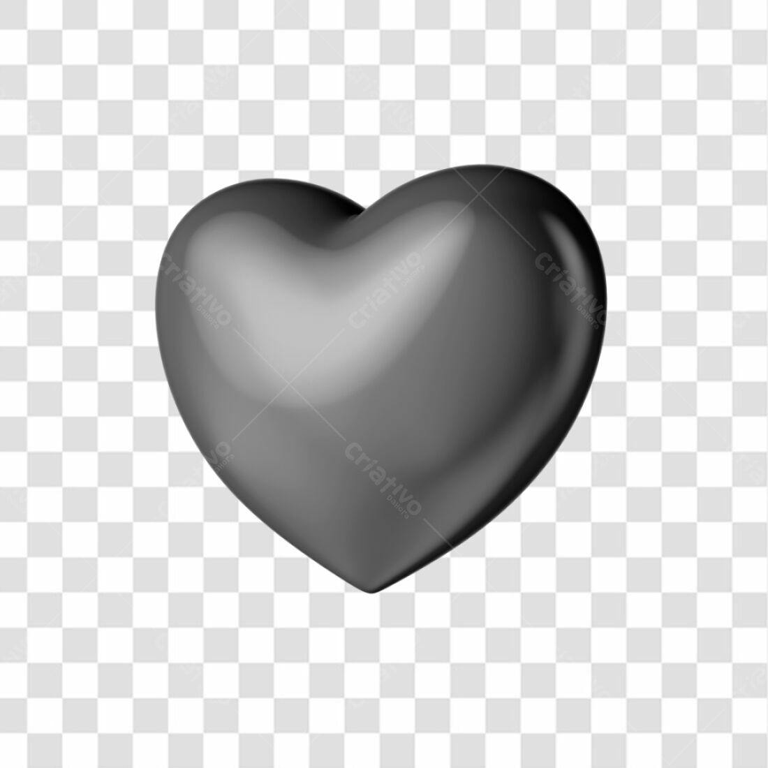 Icone Coração Dia dos Namorados PNG com fundo transparente
