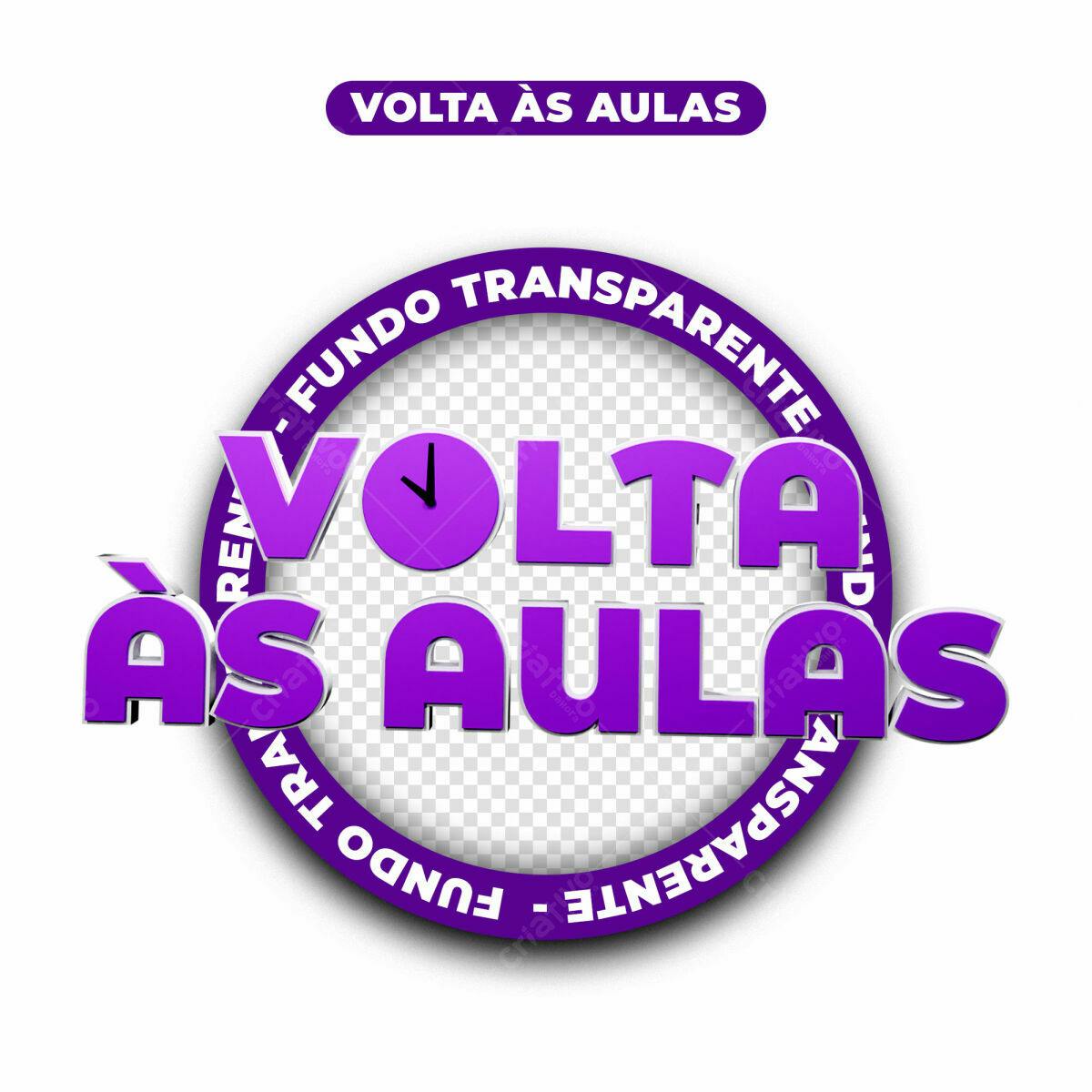 Circular PSD para Volta às Aulas PSD Editável