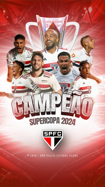 Story   São Paulo Campeão   Supercopa 2024