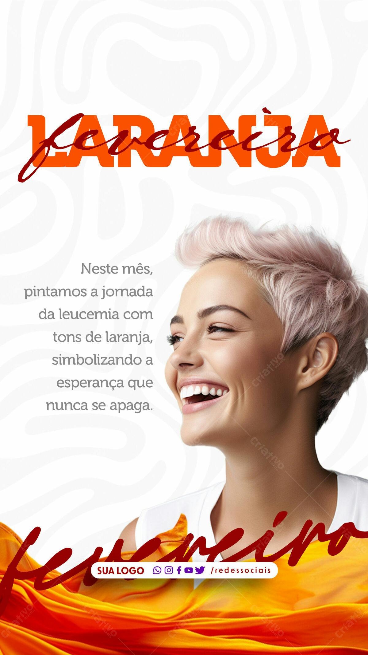 Postagem para Conscientização da Leucemia PSD Editável
