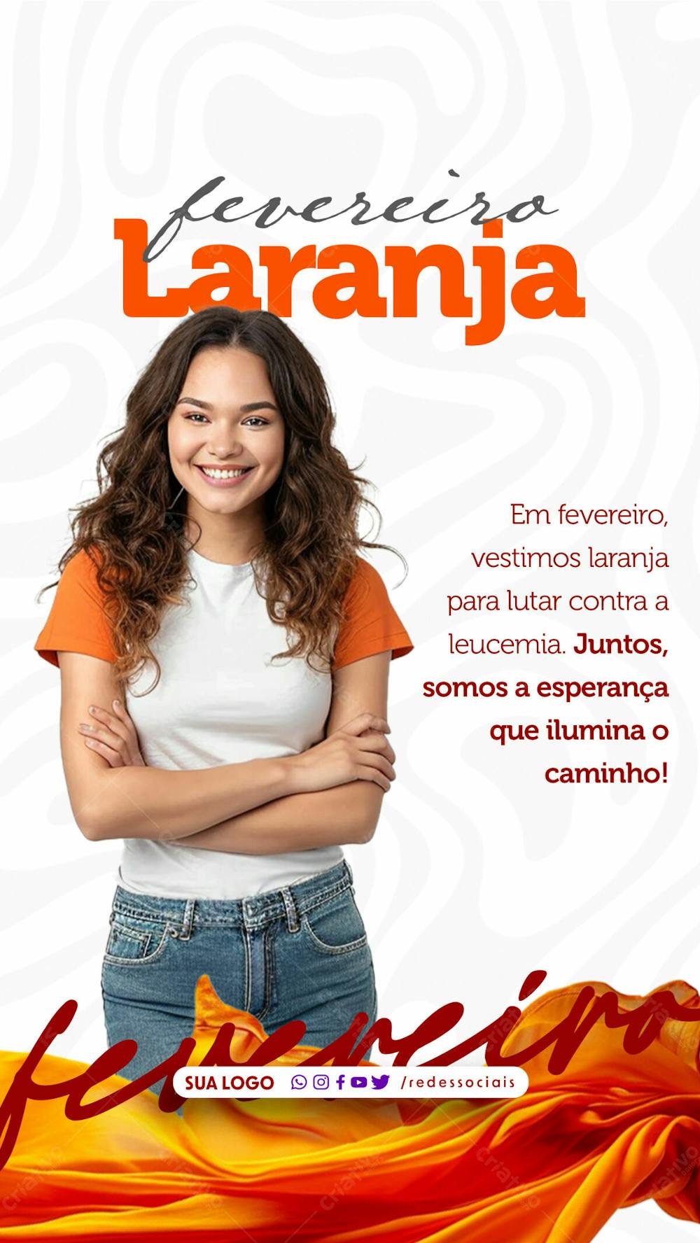 Story   Fevereiro Laranja   Esperança Que Ilumina O Caminho