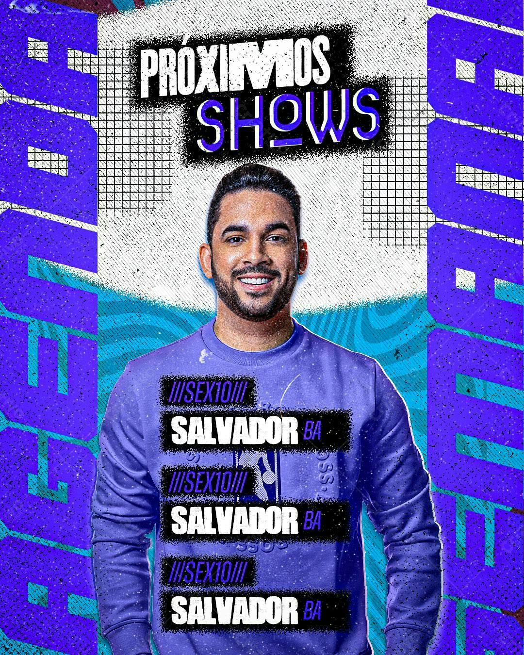 Flyer Shows em Salvador PSD Editável