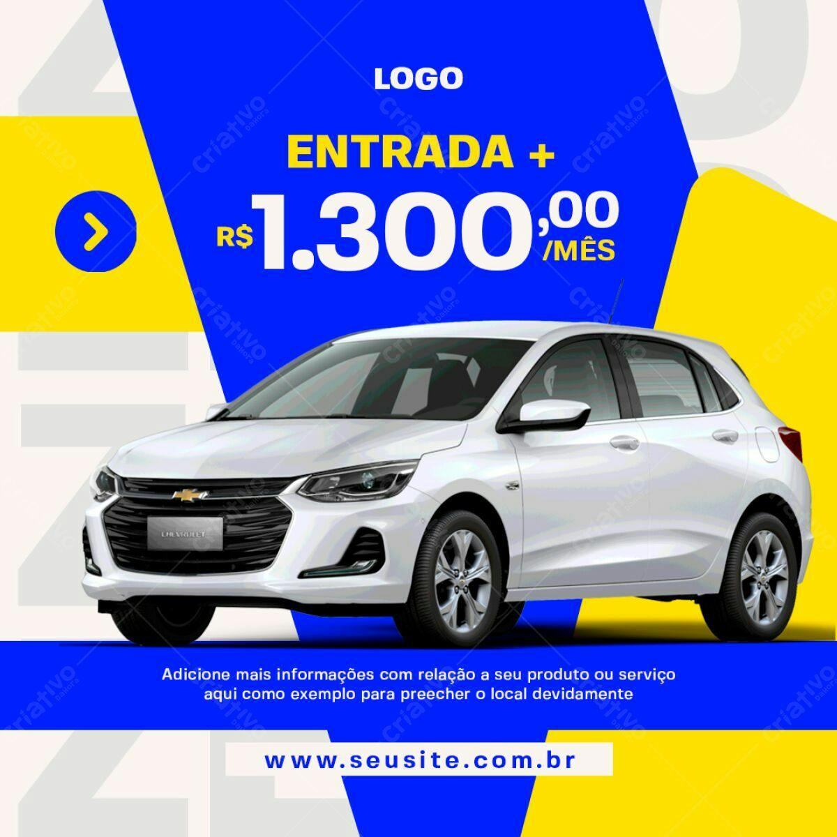 Anúncio Carro PSD Editável